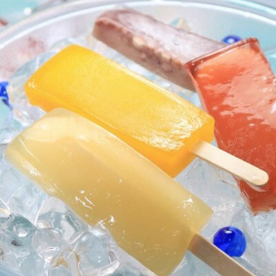 16本入　シャリもっちアイス(4種)8本×2パック　新食感!優しい甘さの葛キャンディ【上道製菓】