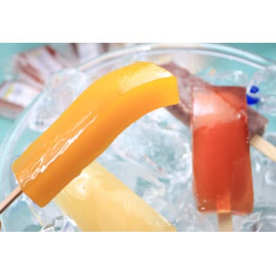 16本入　シャリもっちアイス(4種)8本×2パック　新食感!優しい甘さの葛キャンディ【上道製菓】