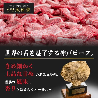 訳あり 神戸牛 焼肉用(切り落とし) ばらかたもも500g　(ASGY1)