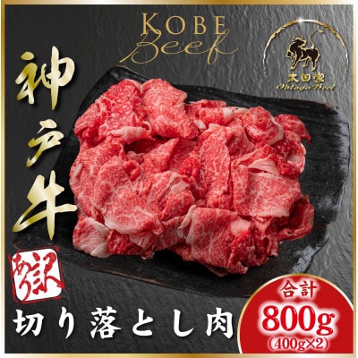 訳あり 神戸牛(神戸ビーフ)切り落とし肉 計800g ASGS1-2 【2026年4月より順次発送】