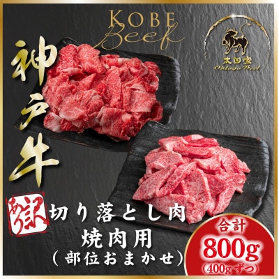 訳あり 神戸牛 切り落とし肉&焼肉用 計800g ASGSY2 【2026年4月より順次発送】