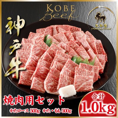 神戸牛(神戸ビーフ) 焼き肉用セット 計1Kg ASGYS5