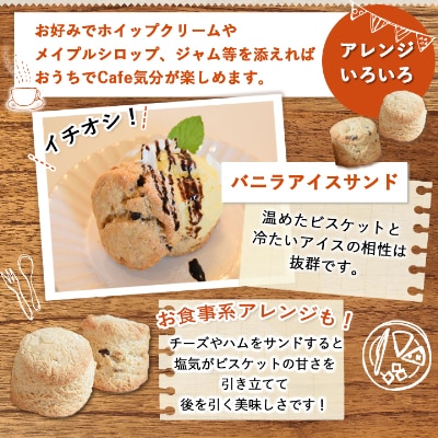 朝食・ブランチ・おやつに。体に優しい全粒粉ビスケット(スコーン)3種6個セット