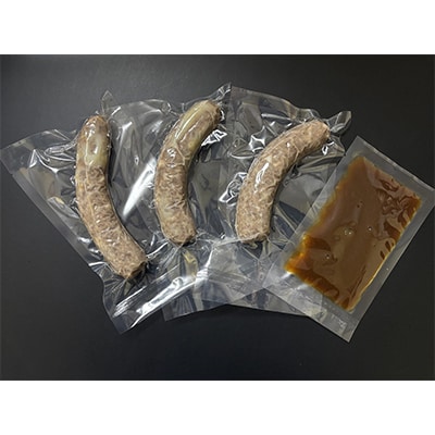 八鹿豚手作り プレミアム ホルモンソーセージ(和風ソース付き)