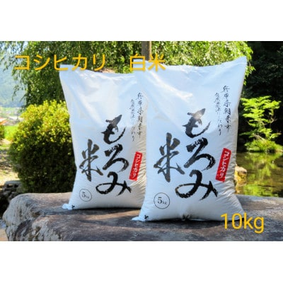 自然が育んだ美味しいお米◆もろみ米◆コシヒカリ令和6年産　計10kg