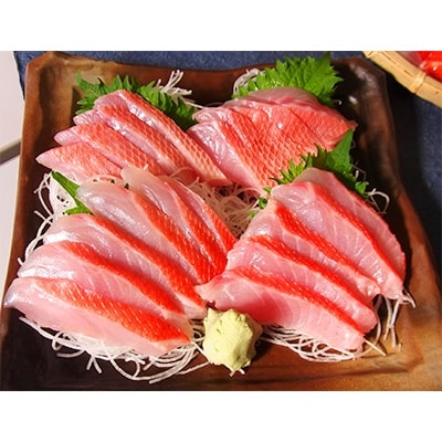 【渡辺水産】【生】でお届け!こだわりの地金目鯛しゃぶしゃぶ&湯引き(刺身用)セット