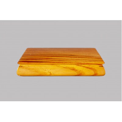 下田脂松細工　角楊枝箱(ビク)【工芸品・一点もの】