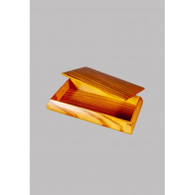 下田脂松細工　角楊枝箱(ビク)【工芸品・一点もの】