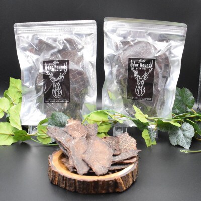 DearHounds こだわりの愛犬 愛猫用おやつ蝦夷鹿スライスジャーキー100g×2個