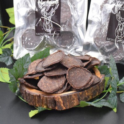 DearHoundsこだわりの愛犬愛猫用おやつ蝦夷鹿コインチップジャーキー200g×2個合計400g