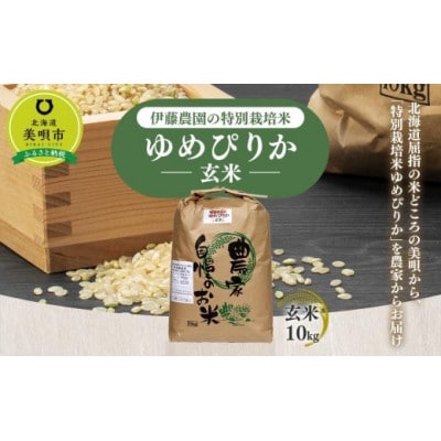 【令和6年産】伊藤農園の特別栽培米ゆめぴりか 玄米(10kg)