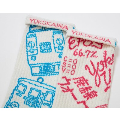 横川ホイッスルタウン　バンダナ＜ピンク＞とソックス＜ホワイト＞のセット　