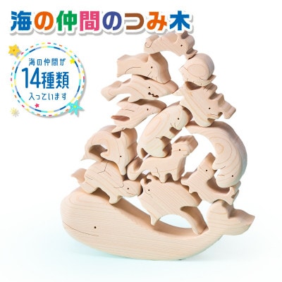 木工パズル 海の仲間のつみ木