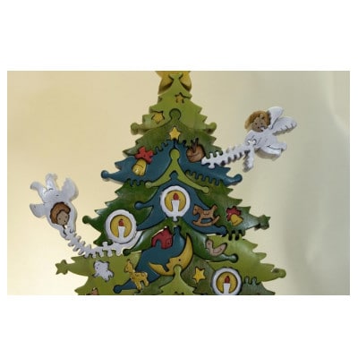 クリスマスツリー 特大サイズ 知育玩具 木製パズル