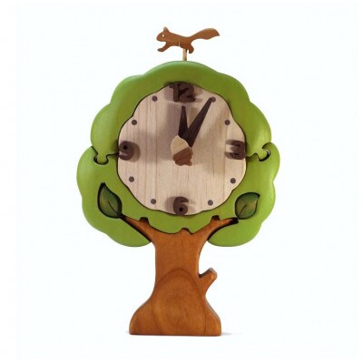 木の時計 プレゼントに 知育玩具