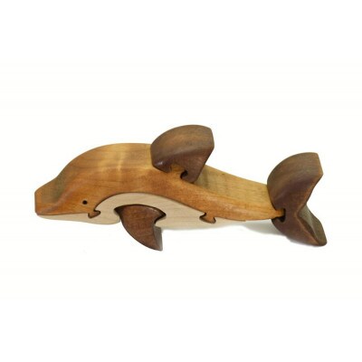 イルカの木製パズル 知育玩具