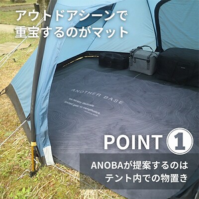 ANOBA ユーティリティラグ ラバーマット 1900 トポグラフィー