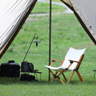 【訳ありB品】ANOBA ウッドハイバックチェアロータイプ ホワイト(AN030)