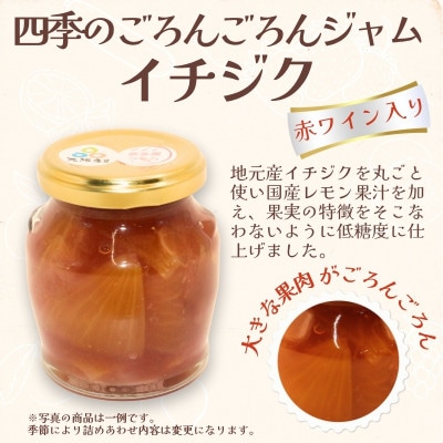 四季果実の小さな贅沢 河内長野ジャムセレクション 季節のおすすめ5瓶入 ごろごろフルーツ