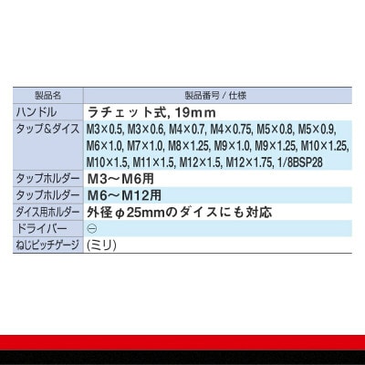 TONE トネ タップ&ダイスセット TDS400 工具 TONE工具