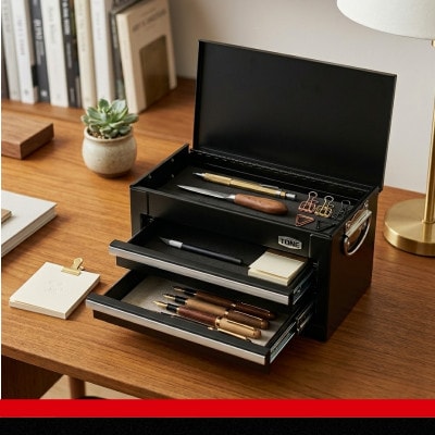 TONE トネ ミニツールチェスト ( L-BXM220BK ) ブラック