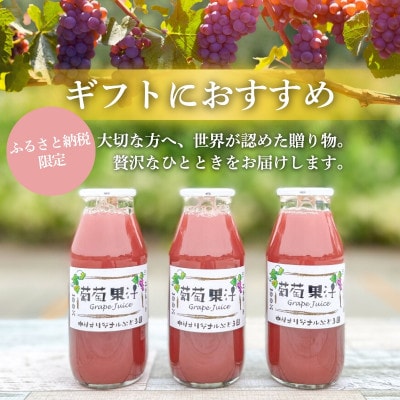 ぶどうジュース 100% G20大阪サミット提供 中村オリジナルぶどう園 砂糖不使用 無添加 無加水