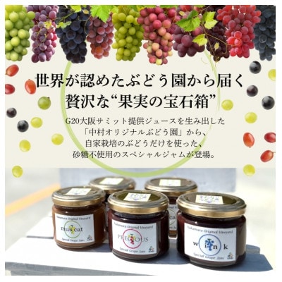 ぶどうジャム おまかせ3種詰合せぶどう100%スペシャルジャム 砂糖不使用
