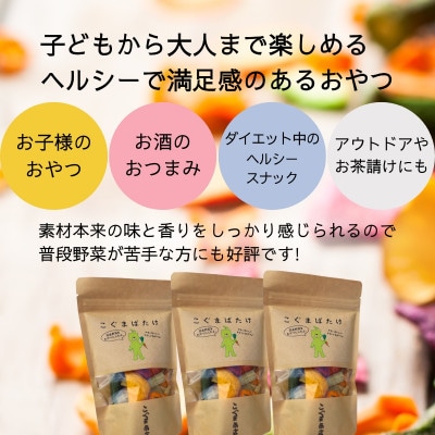 《3袋》国産野菜チップス　こぐまばたけ(40g×3袋)　ギフトBOX