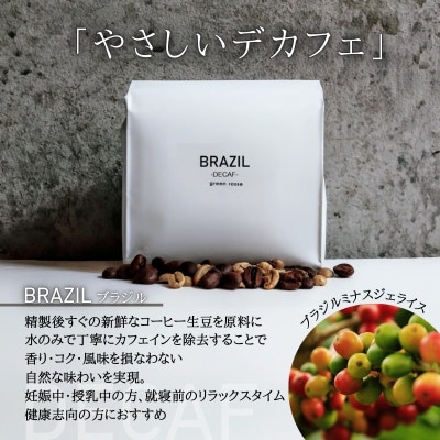 デカフェ1種と国際認証取得農園コーヒー2種 飲み比べセット 中挽き 100g×3袋