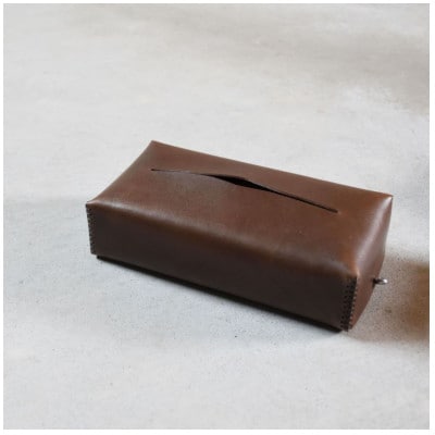 本革ティッシュカバー ベーシック ブラウン 国産レザー Teha’amana