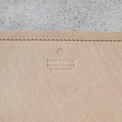 本革スクエアペンケース　ベーシック ブラック 国産レザー Teha’amana