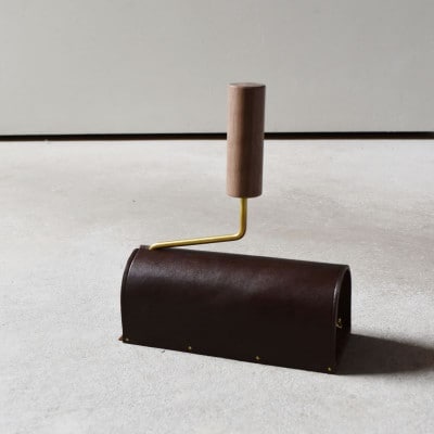 本革ローラークリーナー ウォールナット ブラウン 国産レザー Teha’amana