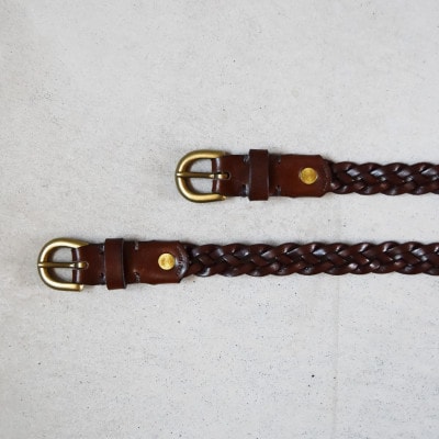 Mesh Belt 20mm メッシュベルト ダークブラウン ショートサイズ Teha’amana