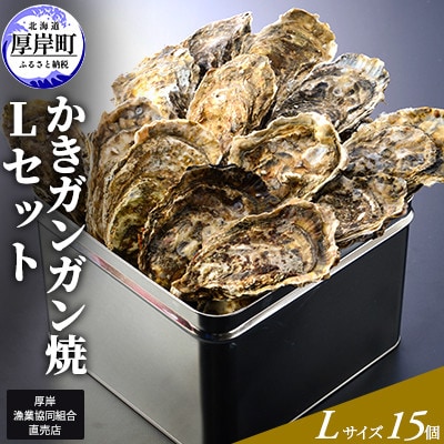 厚岸漁協直売店特製　かきガンガン焼Lセット