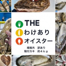 THE訳ありオイスター 規格外訳あり殻付かき(マルえもん) 約4kg