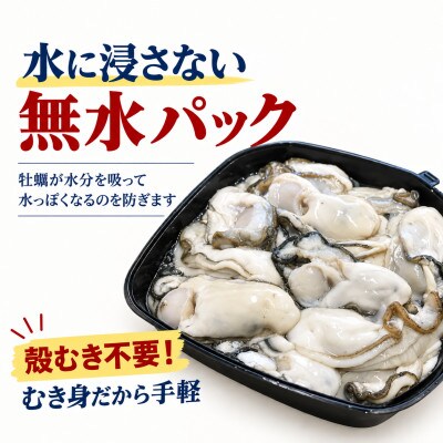 【生食用】北海道厚岸産 牡蠣むいちゃいました!800g (400g×2パック)