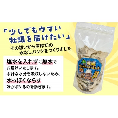 【訳あり】北海道厚岸産 牡蠣むいちゃいました!(生食用・冷凍)　400g(200g×2パック)