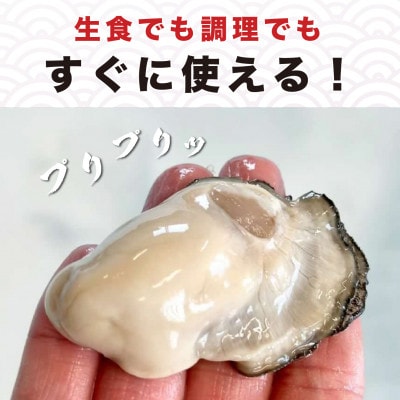 【毎月定期便】北海道厚岸産 牡蠣むいちゃいました!(生食用) 100g(むき牡蠣)無水パック全10回