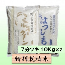 【令和5年産】特別栽培米 20kg【7分ツキ】(ミルキークイーン/ハツシモ)