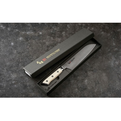 H64-08 三昧 【三徳(180mm)】 クラシック　ダマスカス　コーリアン