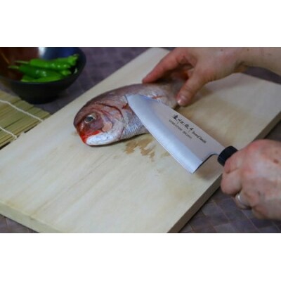 【濃州正宗作】 左利き用 出刃・刺身和包丁セット 