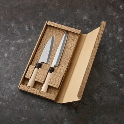 H20-16 濃州正宗作 和包丁2点セット(鋼)