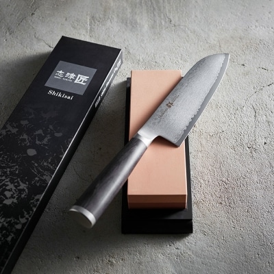 ダマスカス包丁「都」&砥石