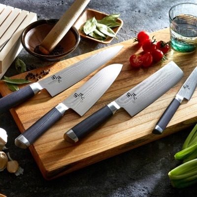 関孫六 ダマスカス 菜切包丁 ◆貝印 