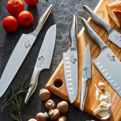 関孫六 匠創 三徳包丁165mm ディンプル加工 