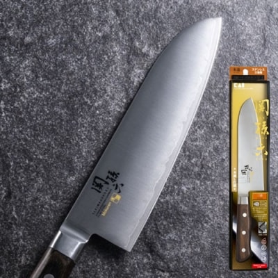 H23-06 <湿式砥石を使用した本格刃付> ◇貝印 関孫六 木蓮 三徳 165mm