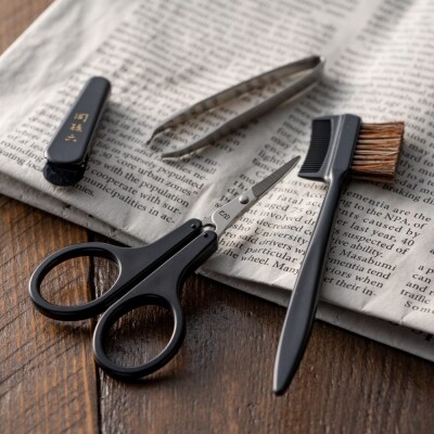 関孫六 グルーミングセット (眉ブラシ・薄刃はさみ・眉毛抜き)