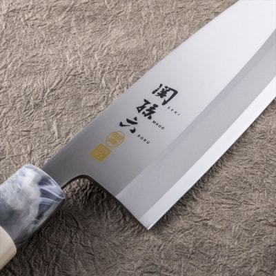 H15-57 <ステンレス和包丁 (片刃)> ◇貝印 関孫六 銀寿ST 和包丁 出刃 150mm