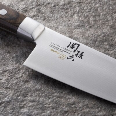 関孫六 べにふじ 三徳ディンプル165mm