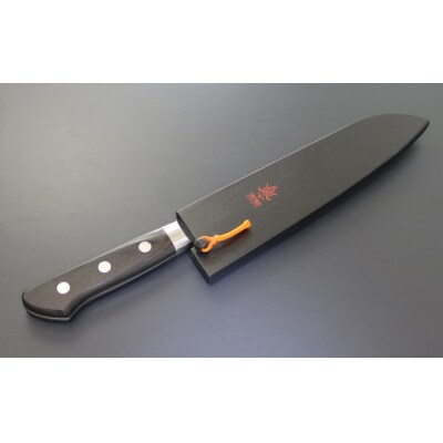 兼常作 33層ダマスカス 三徳包丁 180mm 木鞘付 VG-10 